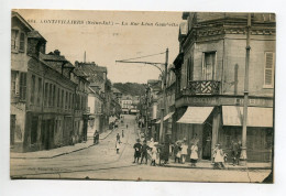 76 MONTIVILLIERS Rue Léon Gambetta Enfants Pres Commerce A GOUCHAUX   1920 Timb    D03 2022 - Montivilliers
