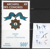 COMORES FRANCAISES PA 58 ** Côte 15 € - Posta Aerea