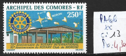 COMORES FRANCAISES PA 66 ** Côte 13 € - Posta Aerea