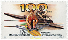 64338 MNH HUNGRIA 1993 CENTENARIO DE LA ASOCIACION HUNGARA DE REMO. - Unused Stamps