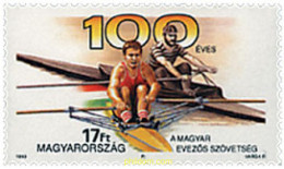 64338 MNH HUNGRIA 1993 CENTENARIO DE LA ASOCIACION HUNGARA DE REMO. - Neufs