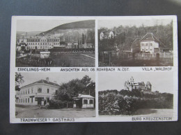 AK Oberrohrbach Leobendorf Kreuzenstein B. Korneuburg Traunwieser Gasthaus 1932   // D*57734 - Korneuburg