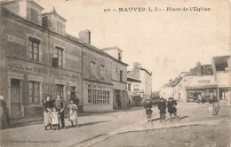 Mauves Sur Loire * 1905 * La Place De L'église * Au Soleil Levant BAHUAUD RIPOCHE * Epicerie Nantaise * Villageois - Mauves-sur-Loire