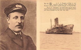 HISTOIRE - Le S. S. Brussels Renfloué Et Son Héroïque Capitaine Fryatt - Carte Postale Ancienne - Geschichte