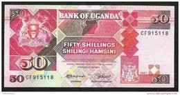 UGANDA  P30a 50 SHILLINGS 1987 #CF Signature 7  UNC. - Uganda