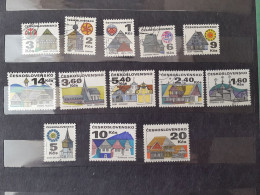 Czechoslovakia 	Cities, Architecture (F74) - Used Stamps