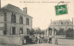 Montrelais * école Et Entrée De La Route De Varades * Enfants Villageois - Autres & Non Classés