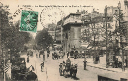 FRANCE - Paris - Le Boulevard Saint Denis Et La Porte Saint Martin - Animé - Carte Postale Ancienne - Otros Monumentos