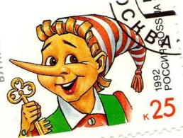 RUSSIA - 1992 - Personaggi Dei Bambini - Pinocchio - Usato - Gebraucht