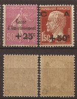 FRANCE - 1929 - Amortissement 3ème Série N° 254 Et 255 - NEUF XX MNH - Signés Roumet - Côte 225€ - 1927-31 Cassa Di Ammortamento