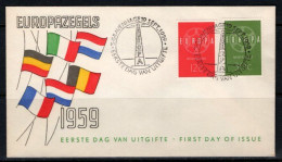 1959 NETHERLANDS EUROPA CEPT FDC - FDC