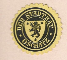 Cachet De Fermeture   -  Allemagne -   Oschatz   Der Stadtrat - Seals Of Generality