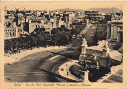 ITALIE - Rome - Via Dei Fori Imperiali - Marchés De Trajan Et Colisée - Carte Postale Ancienne - Coliseo