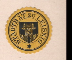 Cachet De Fermeture   -  Allemagne -  Stadtrat Zu  Leisnig - Seals Of Generality