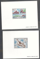 2 Épreuve De Luxe Taaf/fsat îles Des Pingouins Crozet  YVT PA 100/101 - Imperforates, Proofs & Errors