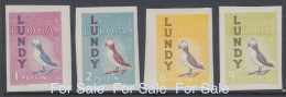 25. #L52 Great Britain Lundy Island Puffin Stamps 1962 Europa Imperforate Set Mint Retirment Sale Price Slashed! - Emisiones Locales