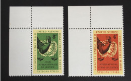 1961 - United Nations UNO UN - International Court Of Justice - Pair Of Scales - 2 Stamps Unused - Unused Stamps