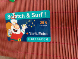 Sratch & Surf Christmas 20 Euro Used Rare - Cartes GSM, Recharges & Prépayées