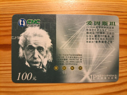 Prepaid Phonecard China, CNC - Albert Einstein - China