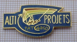 PAT14950 PARAPENTE DELTAPLANE   ALTI PROJETS En Version EGF - Parachutting