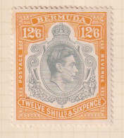 BERMUDA  - 1938-53 George VI Definitive Wmk Mult Script CA 12s6d (SG120a) Hinged Mint - Bermuda