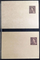 Canada Interi Postali 2 Biglietti Da 1 C. Nuovi - 1953-.... Regno Di Elizabeth II