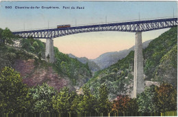 Train Vevey-Gruyères - Pont De Fenil - 1928 - Obras De Arte