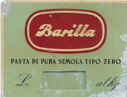 3-BARILLA-PASTA DI PURA SEMOLA TIPO ZERO-VEDI DESCRIZIONE-LOGO ANNI 40 SECOLO SCORSO - Otros & Sin Clasificación