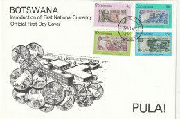 Botswana - 1976 - First National Currency Pula Bank Notes On Stamps - Botswana (1966-...)