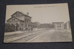 Très Belle Ancienne Carte Postale,PONT A MARCQ 1920,vue Intérieur De La Gare - Autres & Non Classés