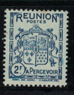 REUNION        N°  YVERT  TAXE 24 NEUF AVEC CHARNIERES      ( CHARN   01/ 17 ) - Timbres-taxe