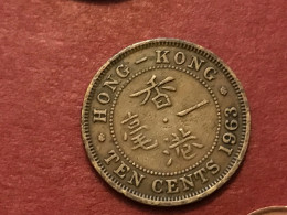 Münze Münzen Umlaufmünze Hongkong 10 Cents 1963 Münzzeichen H - Hong Kong