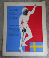 ASSAUT En L'HONNEUR  De L'ARMEE  Le 8 Juin 1939. Dédicacé Par Les Participants. - Fencing