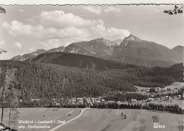 E768) WEIDACH LEUTASCH I. Tirol - Straße U. Felder Geg. Reitherspitze Alte FOOT AK - Leutasch