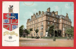 YORKSHIRE HARROGATE   PRINCE OF WALES HOTEL   HERALDIC SERIES Pu 1913 - Harrogate