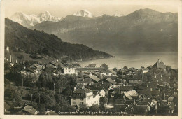 Suisse - Swiss - Schweiz - Berne - Oberhofen Am Thunersee - Oberhofen Mit Eiger Mönch U. Jungfrau - état - Oberhofen Am Thunersee