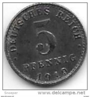 *empire 5 Pfennig  1919  A   Km  19    Xf+ - 5 Pfennig