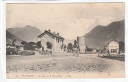 CPA :  14 X 9  -  FAVERGES  -  La  Gare Et Le Mont-Blanc - Faverges