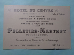 70 - Haute Saone - Villersexel - Carte/ Avis De Passage - Hotel Du Centre - Pelletier - Marthey - Près De L'église - - Villersexel