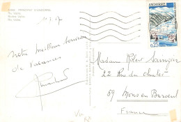 ANDORRA - PICTURE POSTCARD 1967 / 1387 - Lettres & Documents