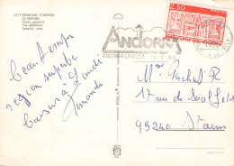 ANDORRA - PICTURE POSTCARD 1990 / 1395 - Cartas & Documentos