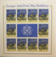 Europa CEPT 1990 Ireland Irland ** MNH Sheetlet Kleinbogen ~ Post Offices Dublin Westport Architecture - Neufs