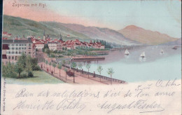 Zugersee Mit Rigi, Litho (3.6.1900) - Zoug