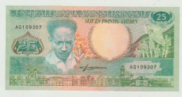 Delcampe - Banknote Suriname 25 Gulden 1988 UNC - Surinam