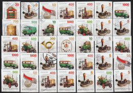 2017/19: Ungarn "Postgeschichte" 35 Marken Gest. / Hongrie "Histoire Postale" 35 Pieces Obl. (d831) - Used Stamps