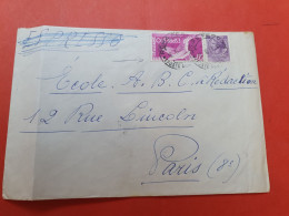 Italie - Enveloppe De Rome Pour Paris En 1957 - D 427 - 1946-60: Marcophilie