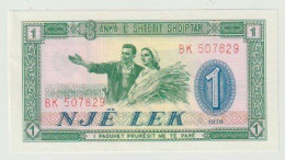 Banknote Banka E Shetetit Shqiptar Albania-albanië 1 Lek 1976 UNC (BK) - Albanie