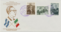 NICARAGUA 1968, Visit Of The President Of Mexico Cpl. On Superb FDC, Rare (H8 AAL01352-1) - Nicaragua