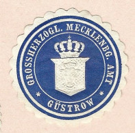 Cachet De Fermeture   -  Allemagne - Gustrow - Grosshzgl Mecklenbg   Ant - Cachets Généralité