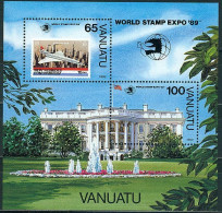 Vanuatu, Exposition Philatélique World Stamp EXPO 89, Bloc Feuillet N° 14 Y&T Neuf Sans Charnière Superbe - Vanuatu (1980-...)